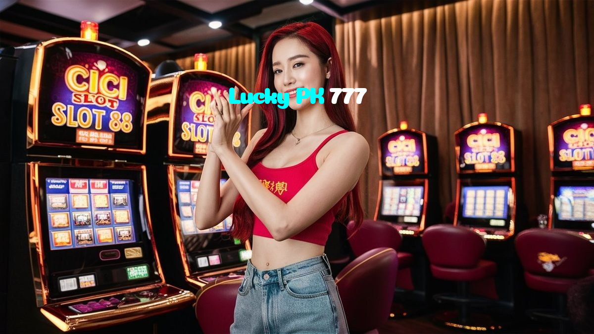Lucky PK 777 casino presented on mobile device in Pakistan with slots and live games